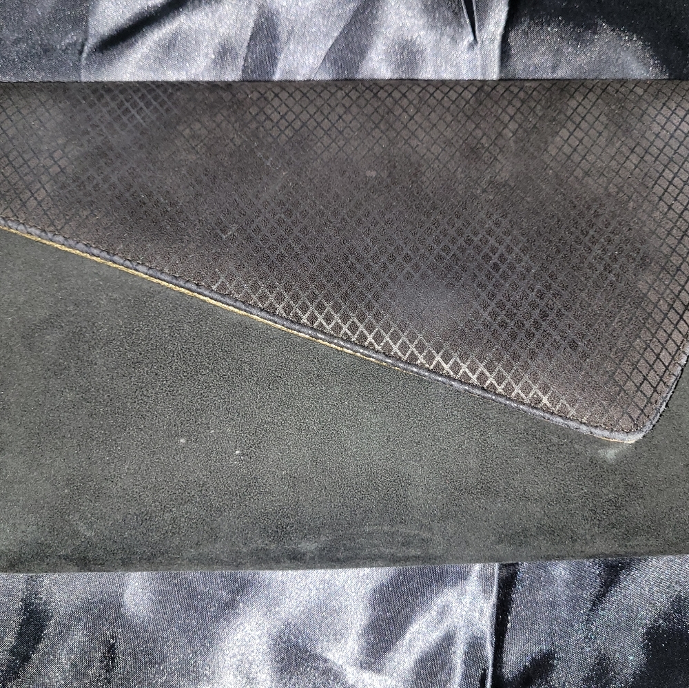 Vintage Women Black Leather And Suede Purse By Timothy Hitsman/ Designer handbag